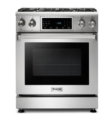 Perfectly Condition Openbox with Super Discount Thor Kitchen 30 In. 4.6 cu. ft. Self - Clean Gas Range in Stainless Steel with Front Touch Control, TRG3001 - R - Smart Kitchen Lab