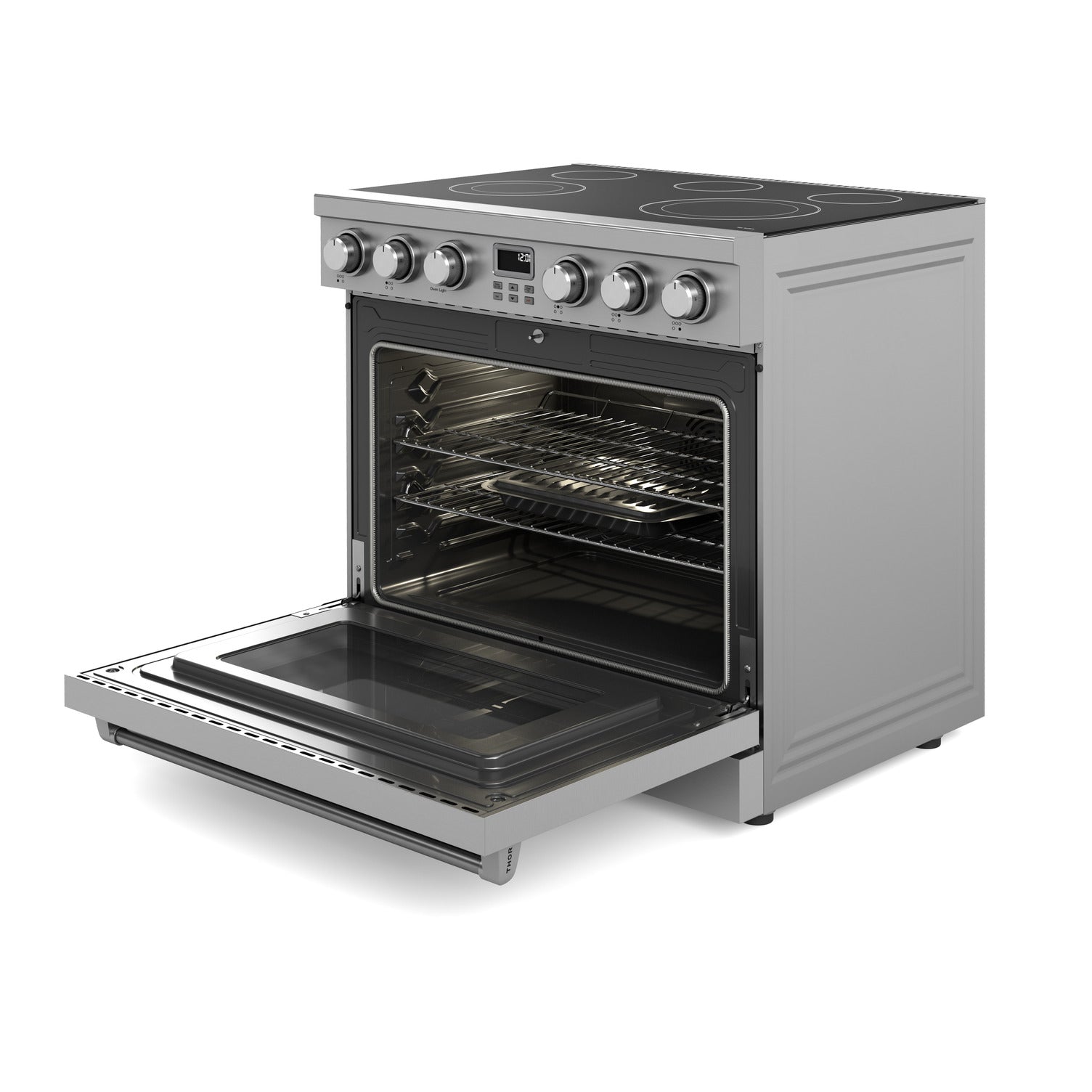 Perfectly Condition Openbox with Super Discount Thor Kitchen 36" Contemporary Professional Electric Range, ARE36 - R - Smart Kitchen Lab