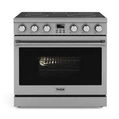 Perfectly Condition Openbox with Super Discount Thor Kitchen 36" Contemporary Professional Electric Range, ARE36 - R - Smart Kitchen Lab