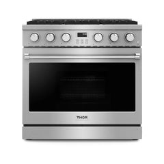 Perfectly Condition Openbox with Super Discount Thor Kitchen 36" Contemporary Professional Gas Range, ARG36 - R - Smart Kitchen Lab