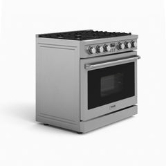 Perfectly Condition Openbox with Super Discount Thor Kitchen 36" Contemporary Professional Propane Gas Range, ARG36LP - R - Smart Kitchen Lab