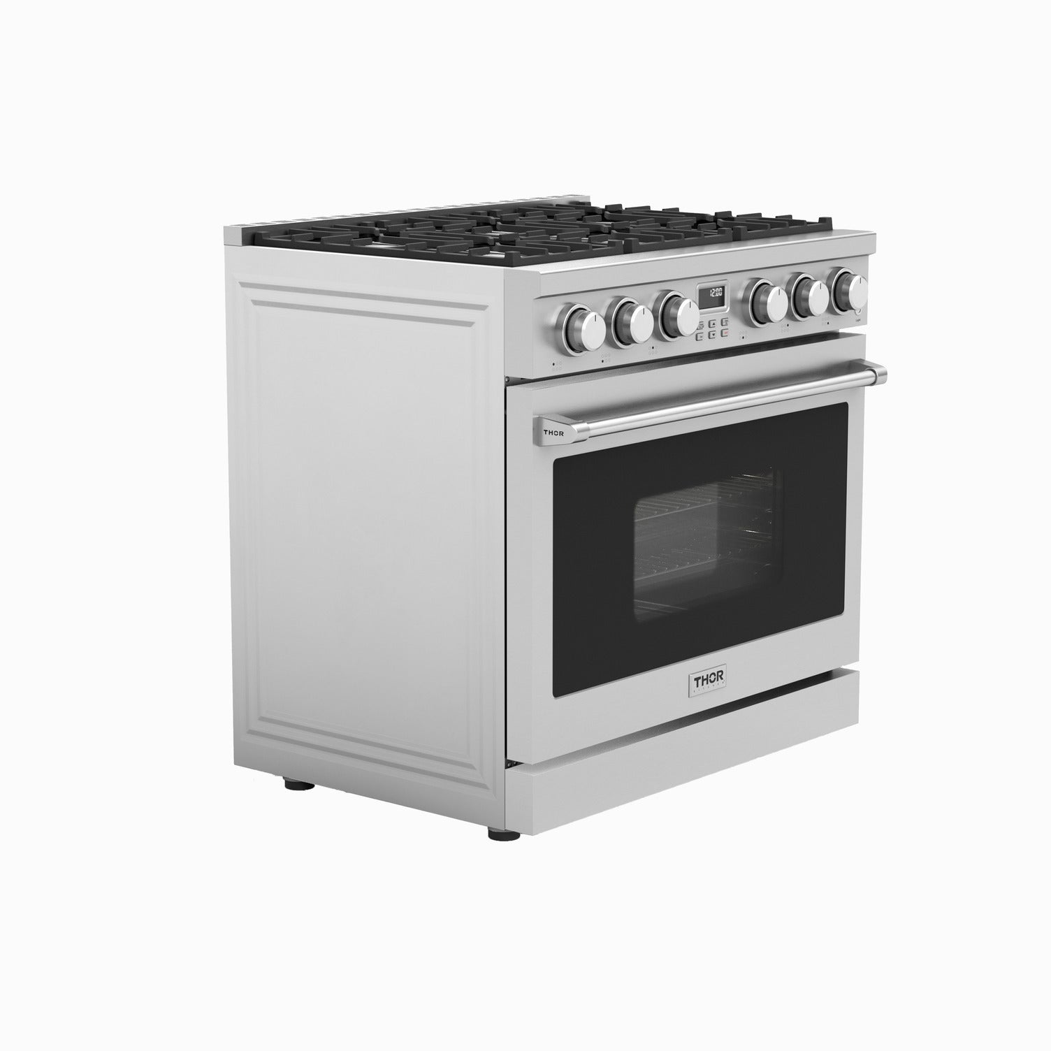 Perfectly Condition Openbox with Super Discount Thor Kitchen 36" Contemporary Professional Propane Gas Range, ARG36LP - R - Smart Kitchen Lab