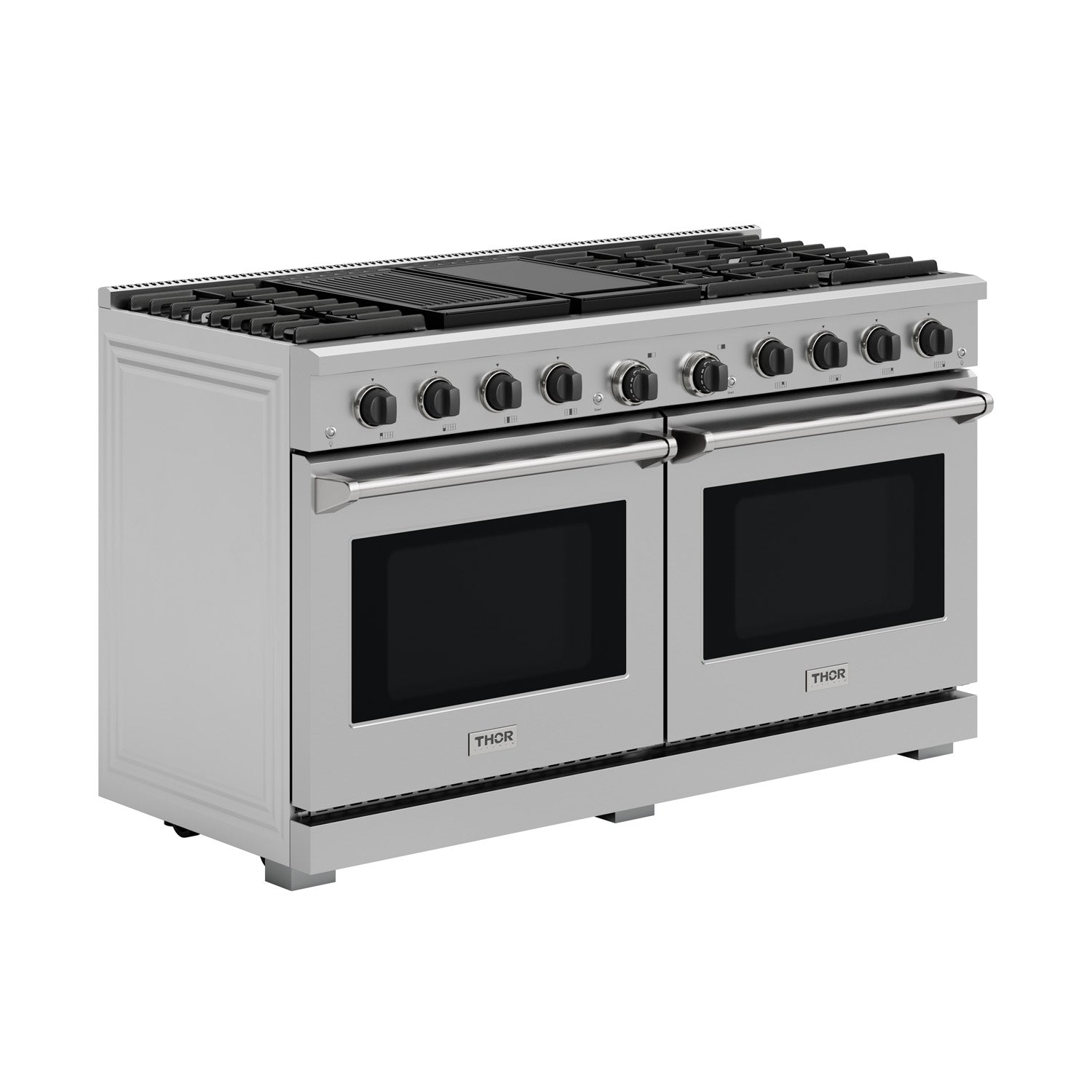 Perfectly Condition Openbox with Super Discount Thor Kitchen 60" 9.6 cu. ft. Professional Natural Gas Range with 8 Burners, LRG60E - R - Smart Kitchen Lab