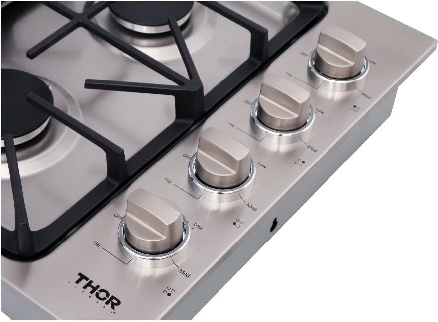 Thor 30 in. Drop - in Natural Gas Cooktop in Stainless Steel, TGC3001 - Smart Kitchen Lab