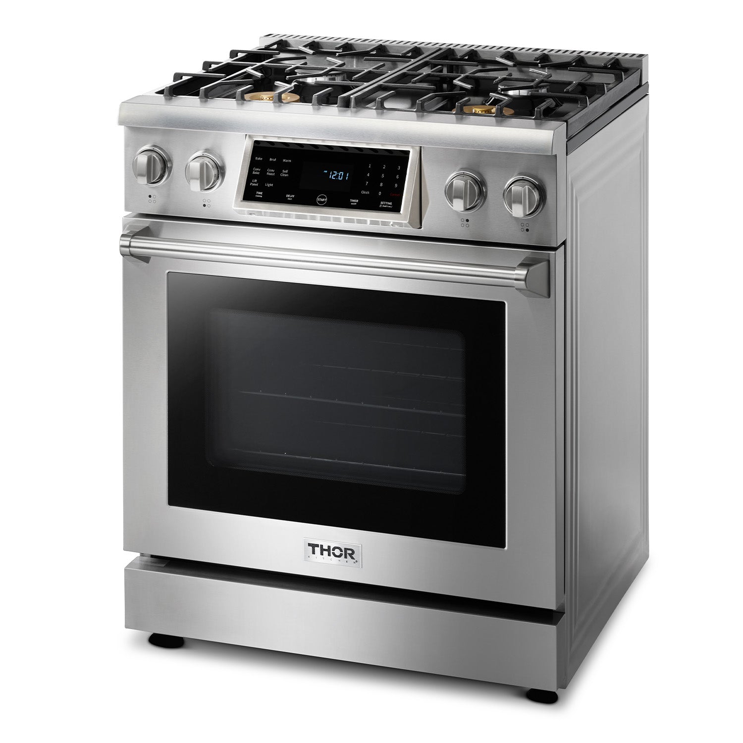 Thor Kitchen 30 In. 4.6 cu. ft. Self - Clean Propane Gas Range in Stainless Steel, TRG3001LP - Smart Kitchen Lab