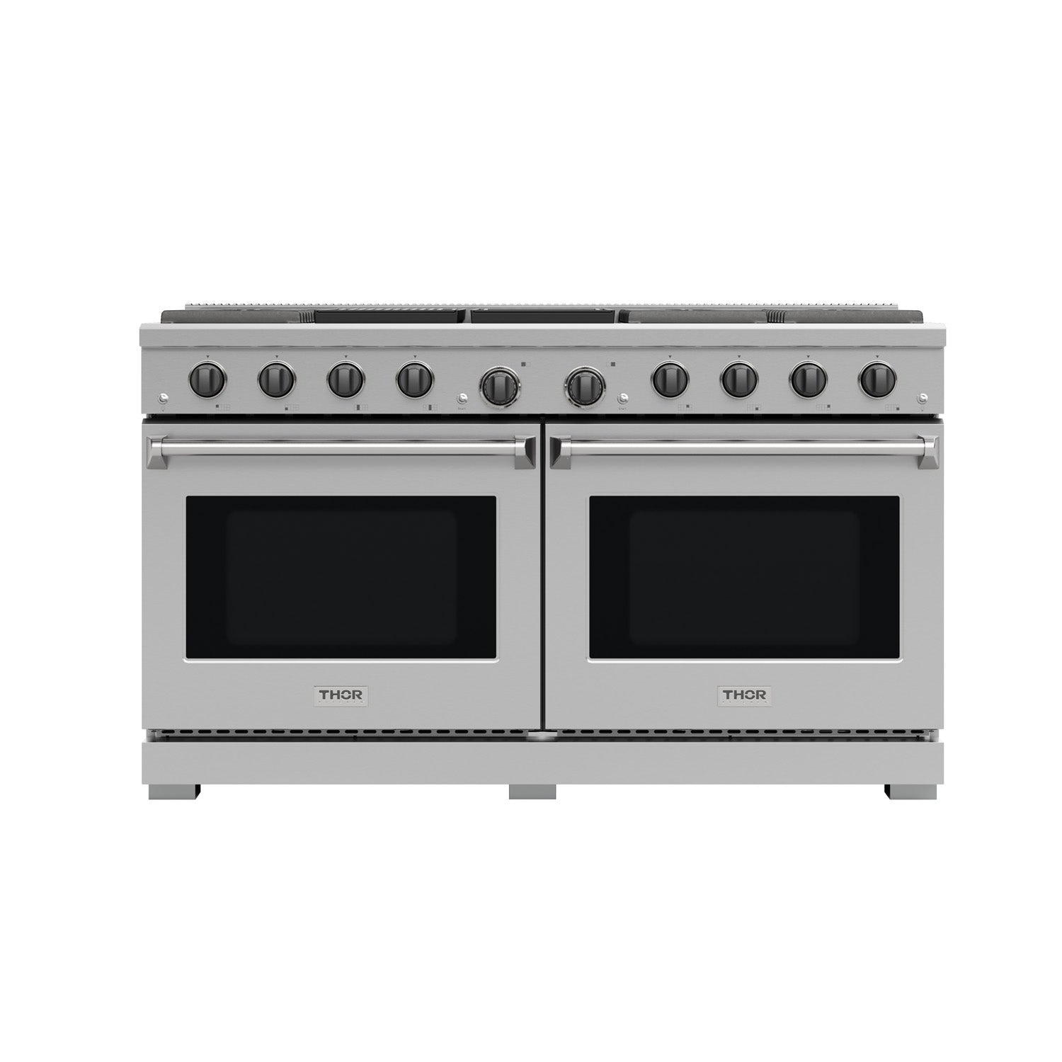 Thor Kitchen 60" 9.6 cu. ft. Professional Natural Gas Range with 8 Burners, LRG60E - Smart Kitchen Lab