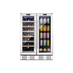 Empava 24" Dual Zone Wine Cooler & Beverage Fridge BR03D - Smart Kitchen Lab