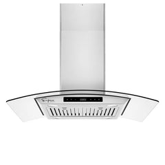 Empava 36 in. Kitchen 400 CFM Island Wall Mount Ducted Range Hood 36RH09 - Smart Kitchen Lab