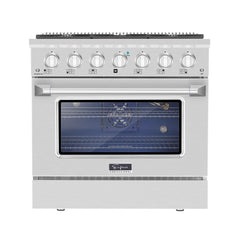 Empava 36 In. Pro-Style Slide-In Single Oven Gas Range 36GR08 - Smart Kitchen Lab