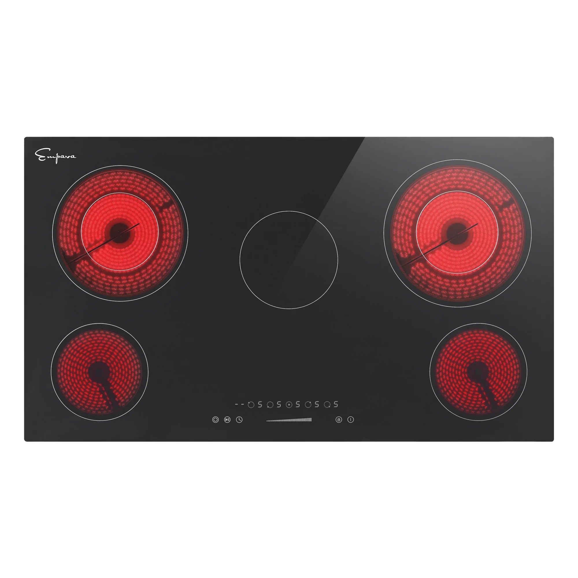 Empava 36 Inch Black Electric Radiant Cooktop 36REC14 - Smart Kitchen Lab