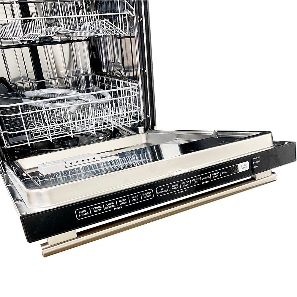 Forno 24 in. Alta Qualita Pro-Style Built-In Dishwasher in Stainless Steel, FDWBI8067-24S - Smart Kitchen Lab
