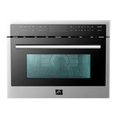 Forno 24 inch Microwave Oven In Stainless Steel, 1.6 cu.ft., FMWDR3093-24 - Smart Kitchen Lab