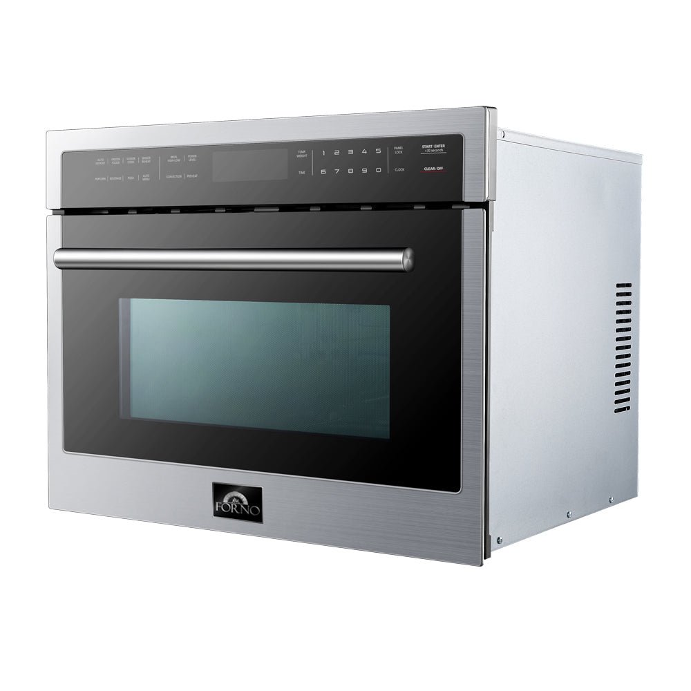 Forno 24 inch Microwave Oven In Stainless Steel, 1.6 cu.ft., FMWDR3093-24 - Smart Kitchen Lab