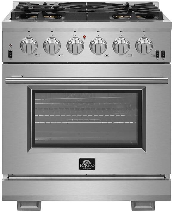 Forno 30″ Pro Series Capriasca Gas Burner / Gas Oven in Stainless Steel 5 Italian Burners, FFSGS6260-30 - Smart Kitchen Lab