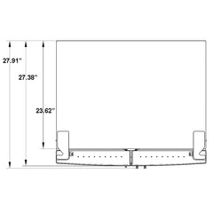 Forno 33 in. 19 cu.ft. French Door Refrigerator in Stainless Steel, FFFFD1907-33SB - Smart Kitchen Lab