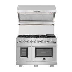 Forno 48 in. 1,200 CFM Wall Mount Range Hood and Back Splash, FRHWM5029-48HB - Smart Kitchen Lab