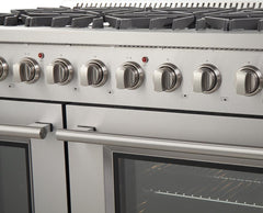 Forno 48 Inch Galiano Gas Range in Stainless Steel 8 Italian Burners, FFSGS6244-48 - Smart Kitchen Lab