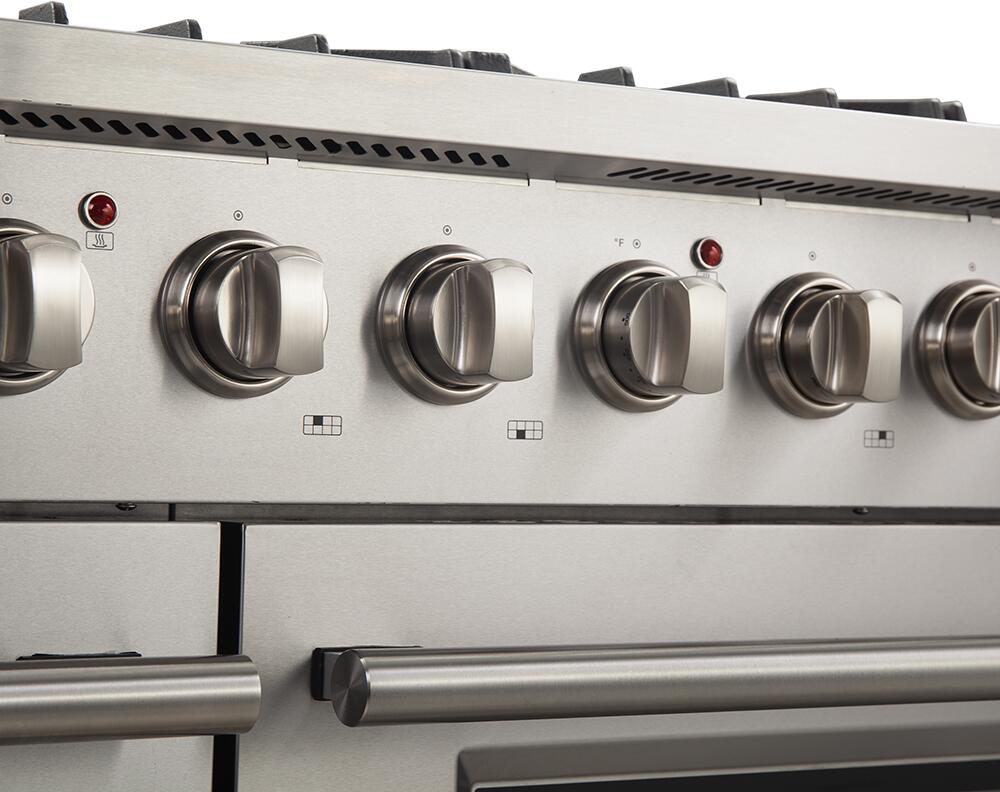 Forno 48 Inch Galiano Gas Range in Stainless Steel 8 Italian Burners, FFSGS6244-48 - Smart Kitchen Lab