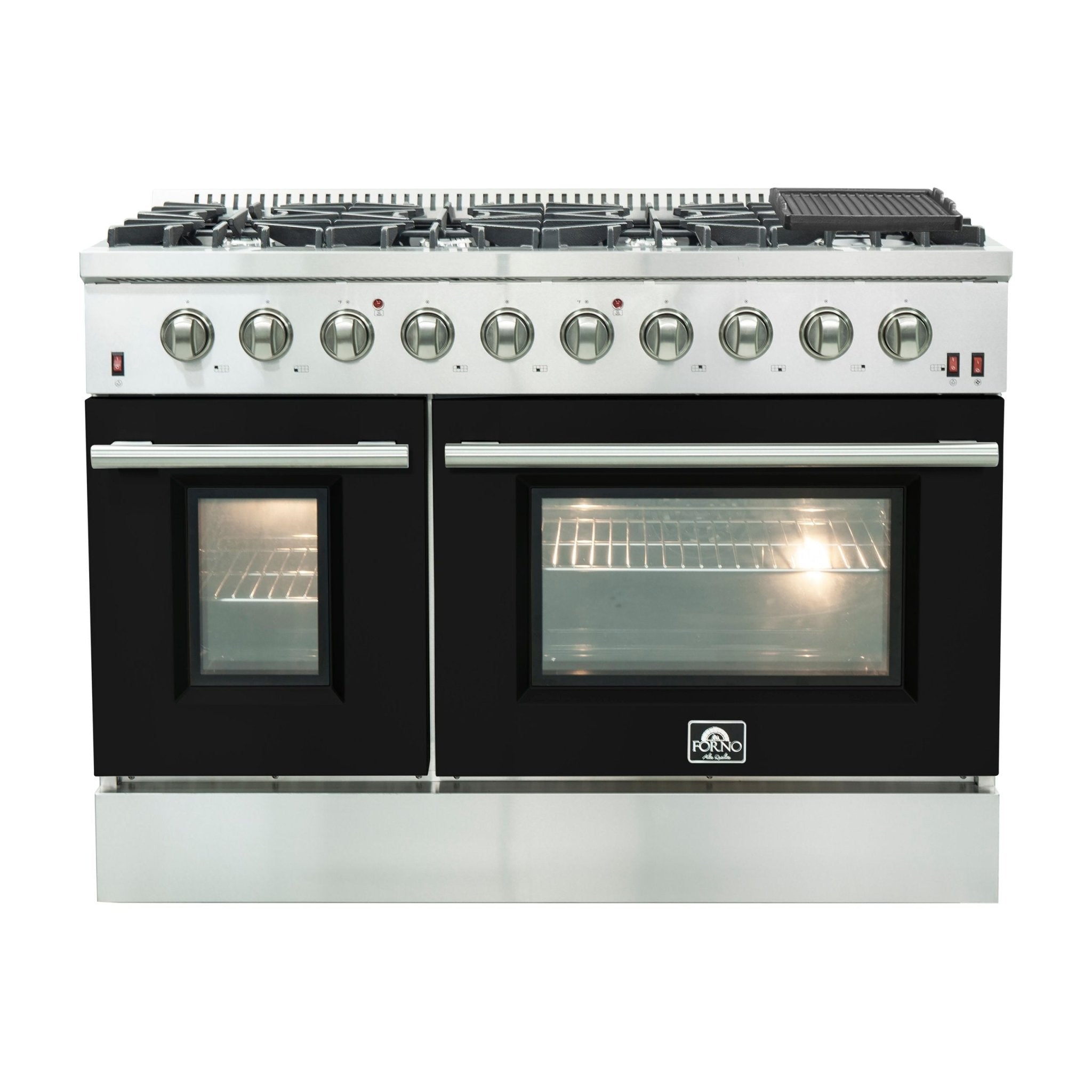 Forno 48 Inch Galiano Gas Range in Stainless Steel 8 Italian Burners, FFSGS6244-48 - Smart Kitchen Lab