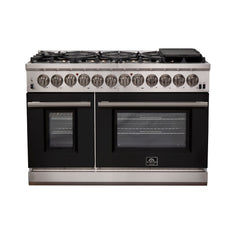 Forno 48″ Pro Series Capriasca Gas Burner / Electric Oven in Stainless Steel 8 Italian Burners, FFSGS6187-48 - Smart Kitchen Lab