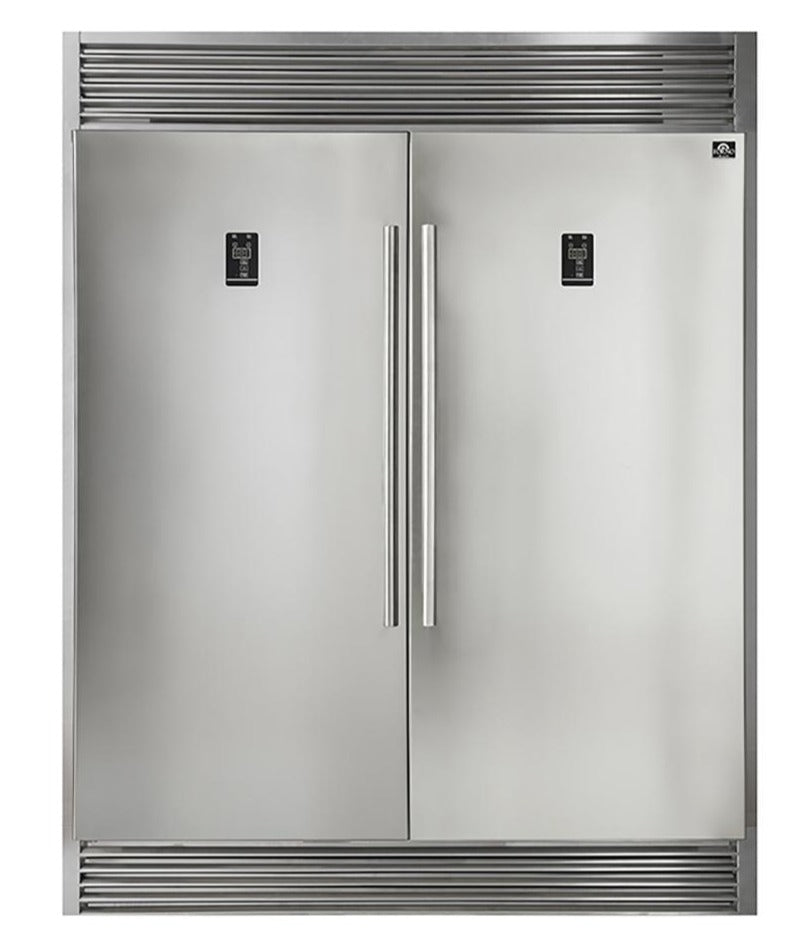 Forno 60 in. 27.6 cu. ft. Refrigerator & Freezer in Stainless Steel, FFFFD1933-60S - Smart Kitchen Lab