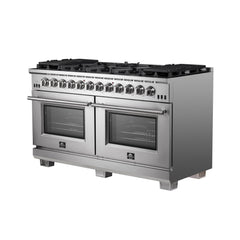 Forno 60 Inch Titanium Pro Series Capriasca Freestanding Gas Range, FFSGS6260-60 - Smart Kitchen Lab