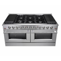 Forno Galiano 60 In. 8.64 cu. ft. Professional Freestanding Gas Range in Stainless Steel, FFSGS6244-60 - Smart Kitchen Lab