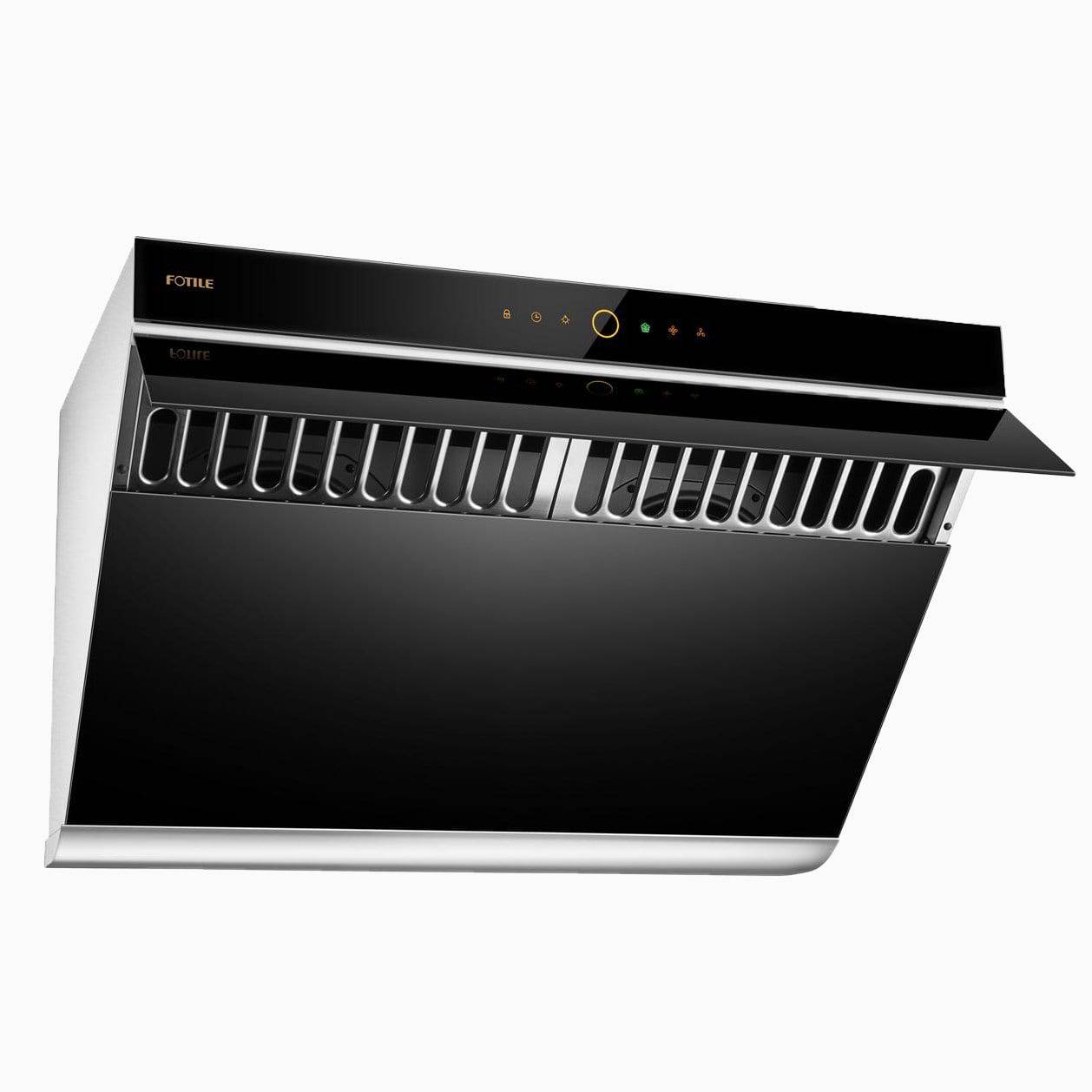 Fotile Slant Vent Series 30 in. 1,000 CFM Range Hood with Touchscreen in Onyx Black, JQG7505 - Smart Kitchen Lab