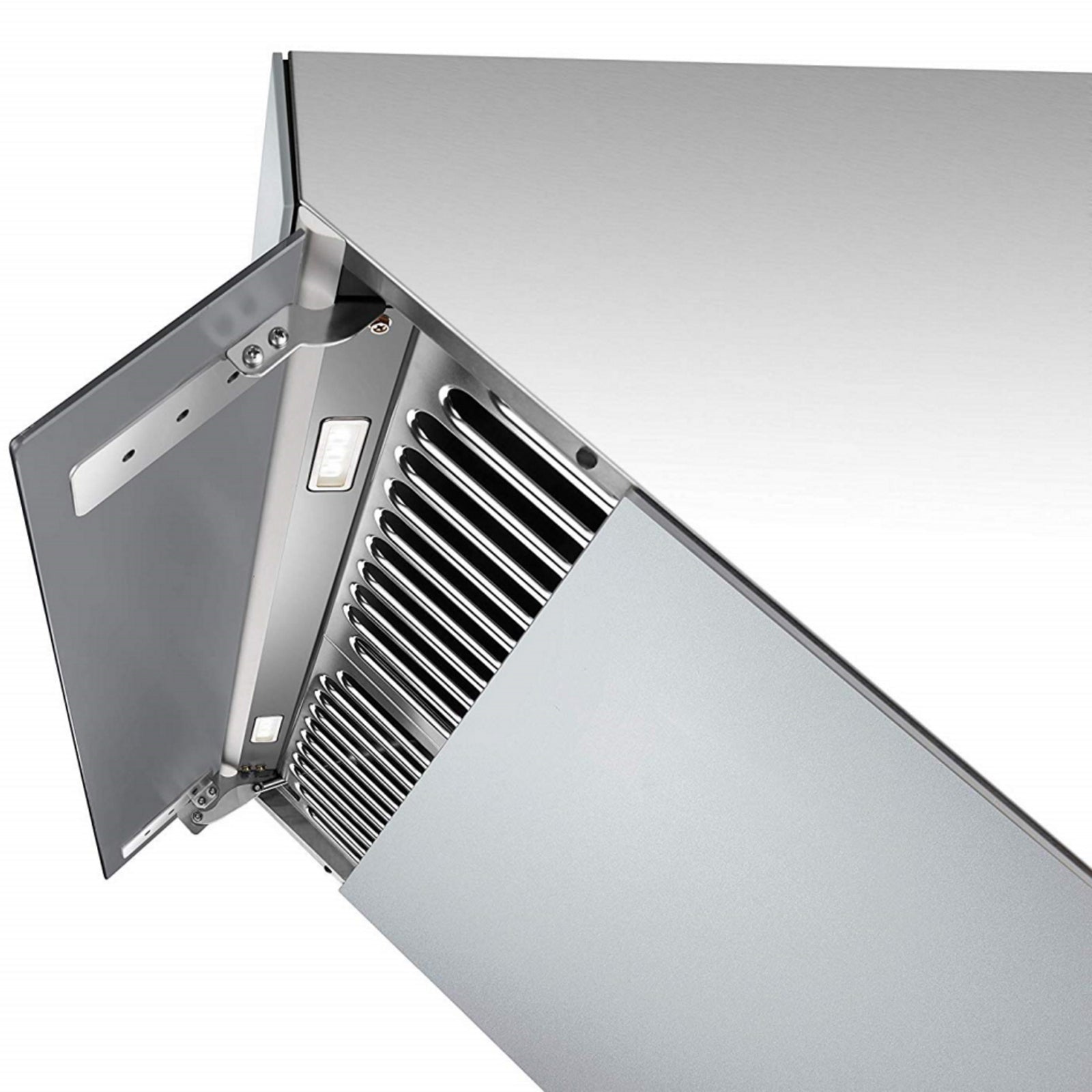 Fotile Slant Vent Series 30 in. 850 CFM Range Hood with Push Buttons in Silver Gray, JQG7502.G - Smart Kitchen Lab