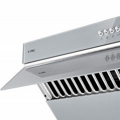 Fotile Slant Vent Series 30 in. 850 CFM Range Hood with Push Buttons in Silver Gray, JQG7502.G - Smart Kitchen Lab