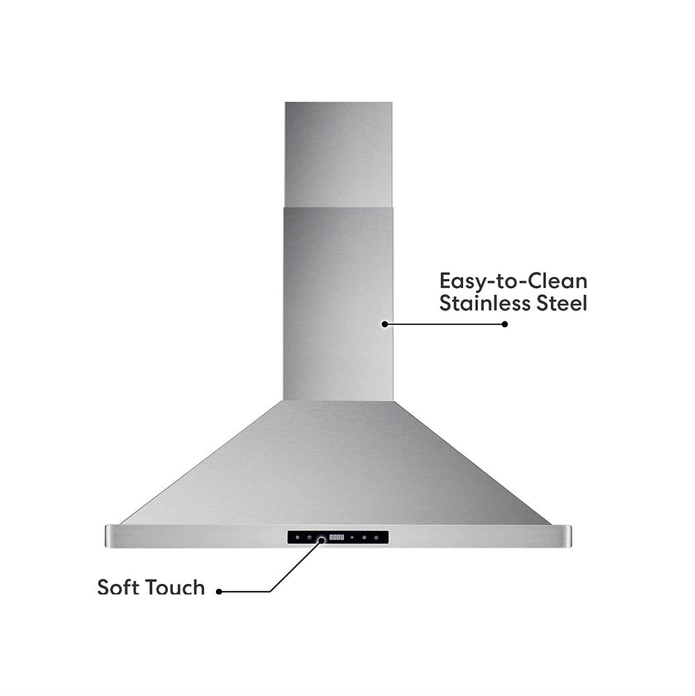 LE30T Wall Mount Range Hood with Ducted Convertible Ductless - Smart Kitchen Lab