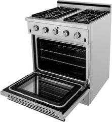 NXR 30 in. 4.5 cu.ft. Pro-Style Natural Gas Range with Convection Oven in Stainless Steel, SC3055 - Smart Kitchen Lab