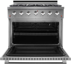 NXR 36 in. 5.5 cu.ft. Pro-Style Natural Gas Range with Convection Oven in Stainless Steel, SC3611 - Smart Kitchen Lab