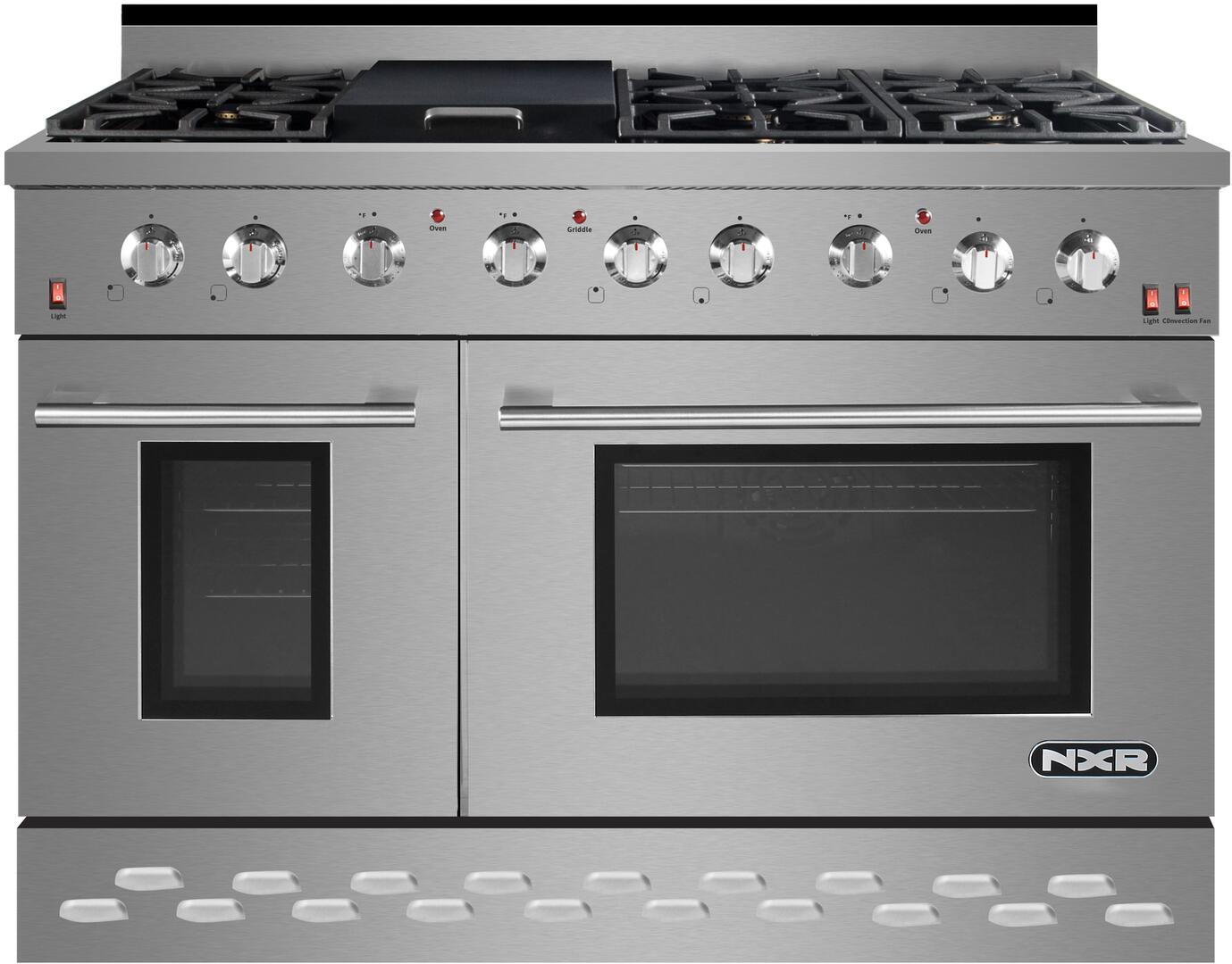 NXR 48 in. 7.2 cu.ft. Pro-Style Propane Gas Range with Convection Oven in Stainless Steel, SC4811LP - Smart Kitchen Lab