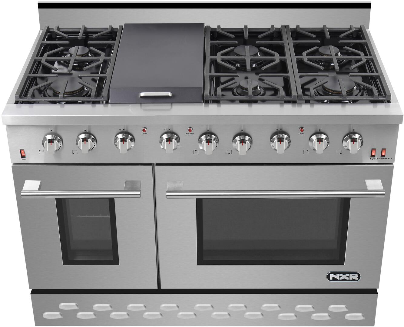 NXR 48 in. 7.2 cu.ft. Pro-Style Propane Gas Range with Convection Oven in Stainless Steel, SC4811LP - Smart Kitchen Lab