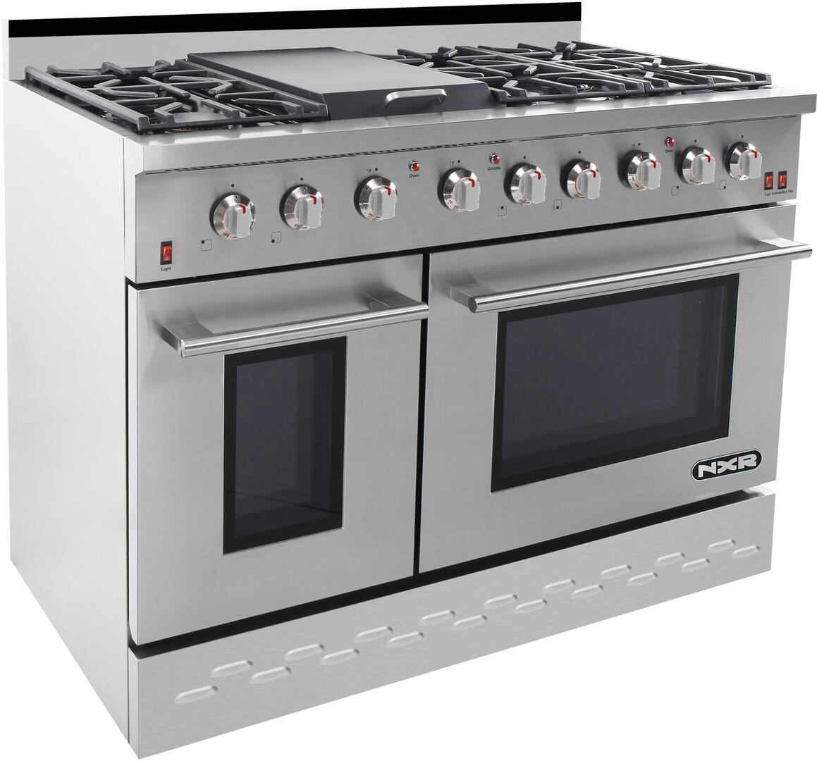 NXR 48 in. 7.2 cu.ft. Pro-Style Propane Gas Range with Convection Oven in Stainless Steel, SC4811LP - Smart Kitchen Lab