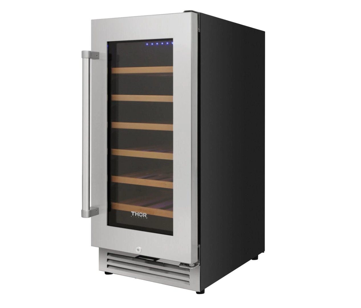 Perfectly Situation Openbox with Supper Discount Thor Kitchen 15 in. 33 Bottle Wine Cooler, TWC1501 -R - Smart Kitchen Lab