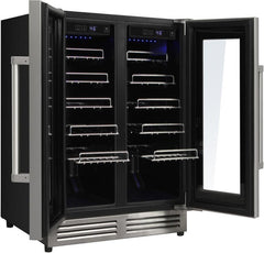 Perfectly Situation Openbox with Supper Discount Thor Kitchen 24 in. 42 Bottle Dual Zone Wine Cooler, TWC2402 -R - Smart Kitchen Lab