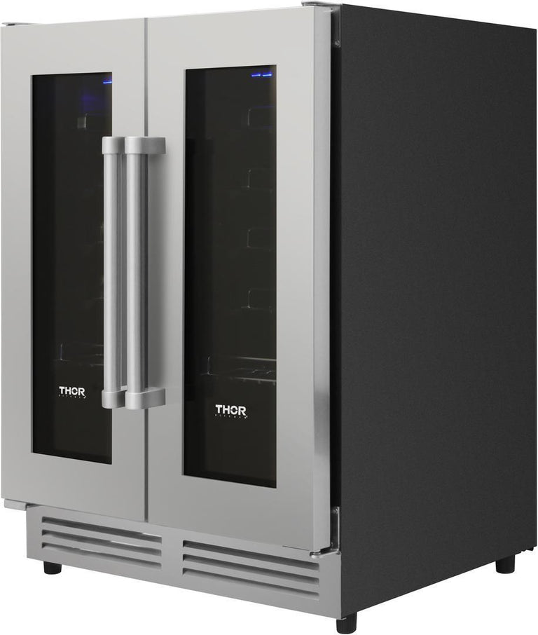 Perfectly Situation Openbox with Supper Discount Thor Kitchen 24 in. 42 Bottle Dual Zone Wine Cooler, TWC2402 -R - Smart Kitchen Lab