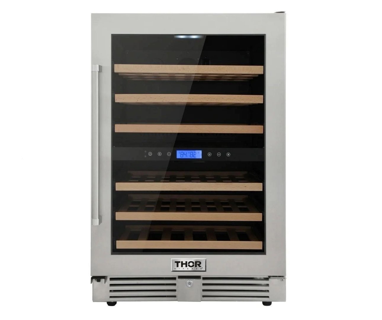 Perfectly Situation Openbox with Supper Discount Thor Kitchen 24 in. 46 Bottle Wine Cooler, TWC2401DO -R - Smart Kitchen Lab