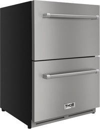 Perfectly Situation Openbox with Supper Discount Thor Kitchen 24 in. 5.4 cu. ft. Built-in Double Drawer Refrigerator, TRF2401U -R - Smart Kitchen Lab