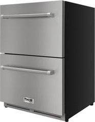 Perfectly Situation Openbox with Supper Discount Thor Kitchen 24 in. 5.4 cu. ft. Built-in Double Drawer Refrigerator, TRF2401U -R - Smart Kitchen Lab