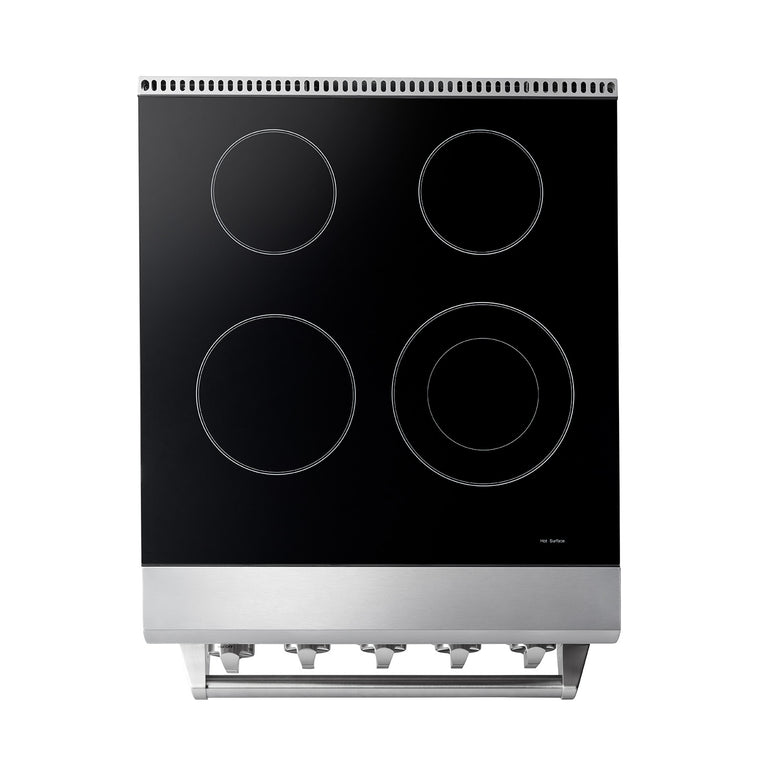 Perfectly Situation Openbox with Supper Discount Thor Kitchen 24 in. Professional Electric Range in Stainless Steel, HRE2401 -R - Smart Kitchen Lab