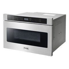 Perfectly Situation Openbox with Supper Discount Thor Kitchen 24 inch 1.2 Cu. Ft. Microwave Drawer In Stainless Steel, TMD2401 -R - Smart Kitchen Lab