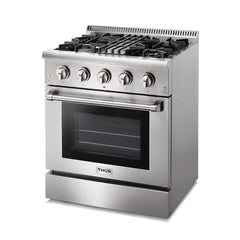 Perfectly Situation Openbox with Supper Discount Thor Kitchen 30 in. Natural Gas Burner/Electric Oven Range in Stainless Steel, HRD3088U -R - Smart Kitchen Lab