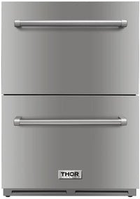 Thor Kitchen 24 in. 5.4 cu. ft. Built-in Double Drawer Refrigerator, TRF2401U - Smart Kitchen Lab