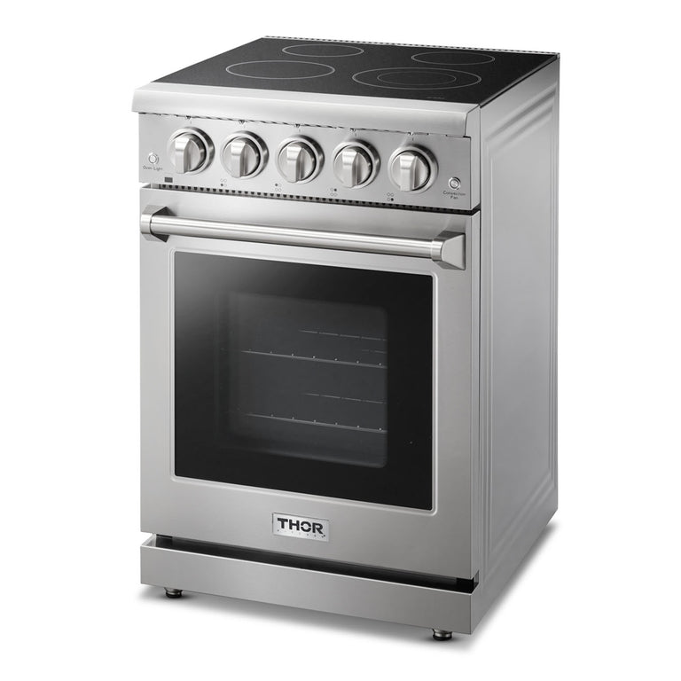 Thor Kitchen 24 in. Professional Electric Range in Stainless Steel, HRE2401 - Smart Kitchen Lab