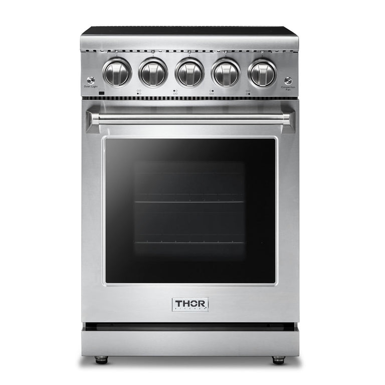 Thor Kitchen 24 in. Professional Electric Range in Stainless Steel, HRE2401 - Smart Kitchen Lab