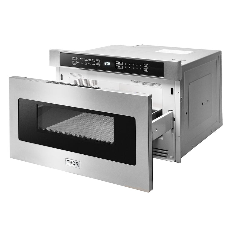 Thor Kitchen 24 inch 1.2 Cu. Ft. Microwave Drawer In Stainless Steel, TMD2401 - Smart Kitchen Lab