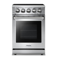 Thor Kitchen 24 inches Standard Professional Appliances 2-Piece: 24 inches Standard Professional Range,Stainless Steel Range Hood, AP-24-sd-2 - Smart Kitchen Lab